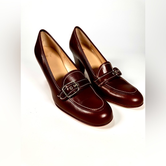 Coach Shoes - Coach Loafers Katrina Leather Pump Heels Made in Italy